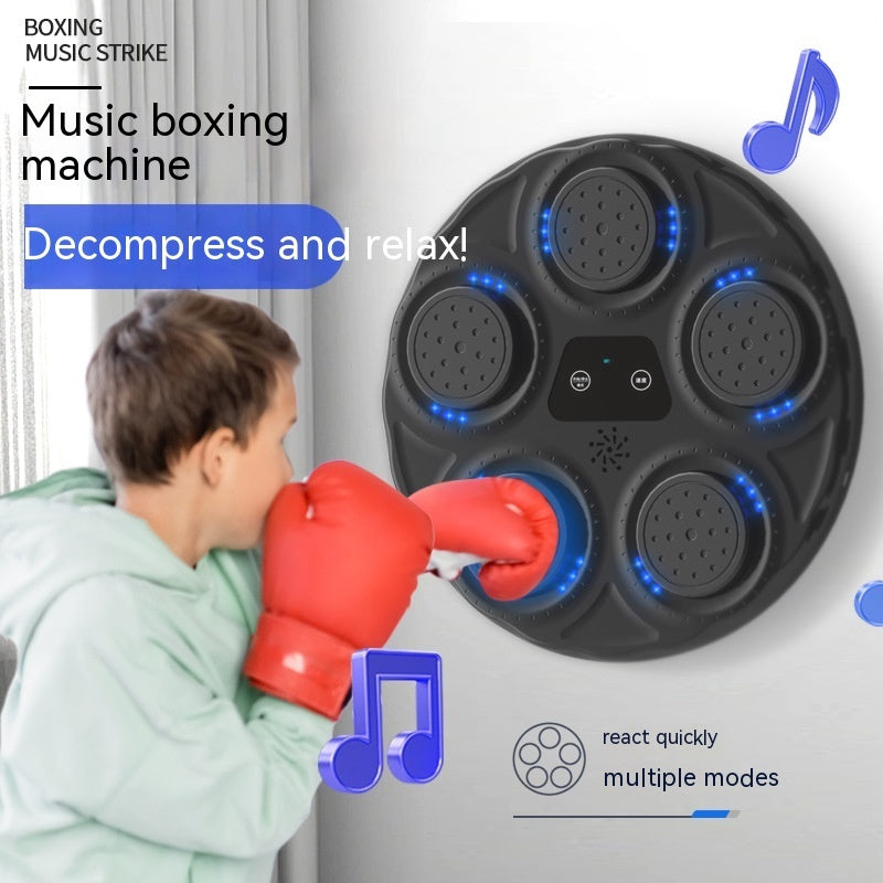 Unleash the Fun: Children's Music Boxing Machine with Blue Light – The Smart Electronic Wall Target for Active Play and Learning!