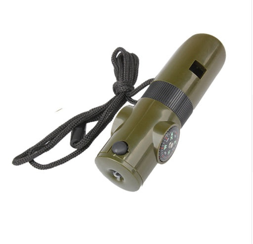 Off-the-shelf seven-in-one whistle multi-function compass survival whistle outdoor products default