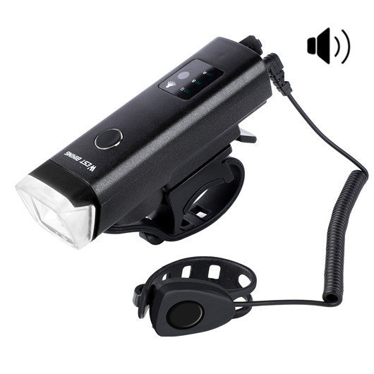 Bicycle headlight sensor light black