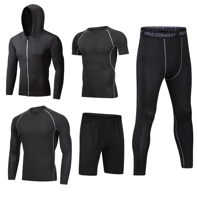 New 5-piece quick drying suit for leisure sports gym 7style