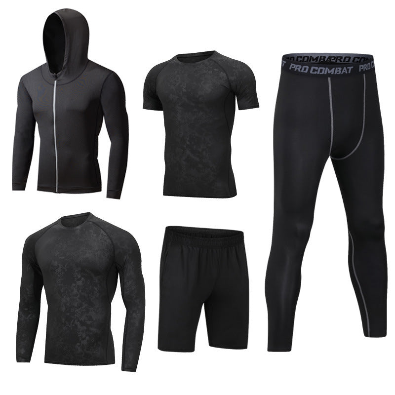 New 5-piece quick drying suit for leisure sports gym 12style