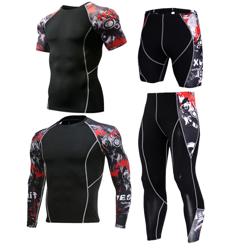 Sportswear quick-drying running suit RedQA Q4 pcs