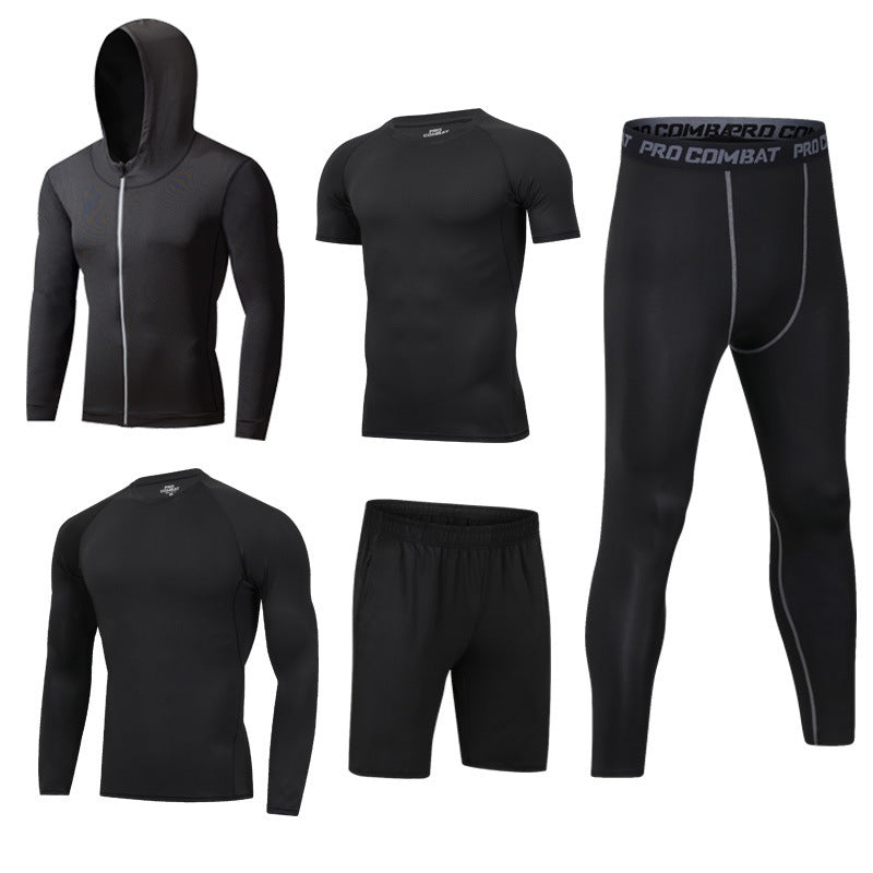 New 5-piece quick drying suit for leisure sports gym 8style