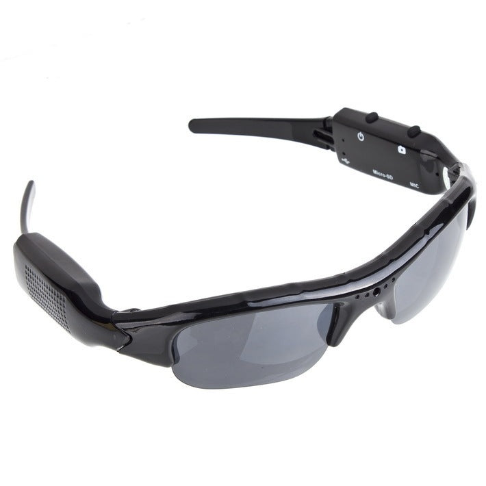 Video Shooting Glasses Smart Digital Glasses Sports Outdoor Fishing Riding Mountaineering Photographing Sunglasses Black