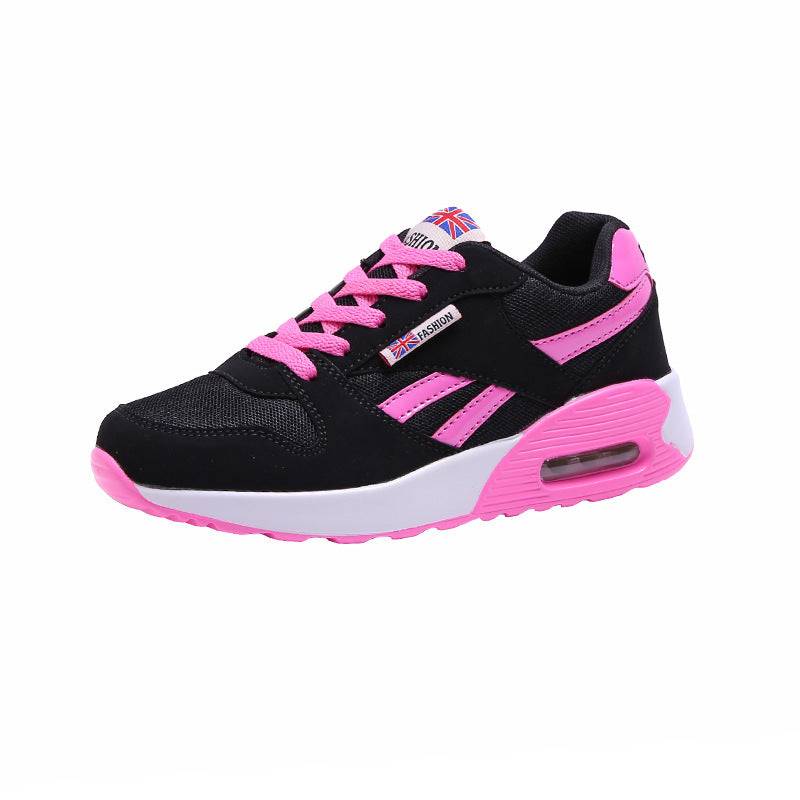 Summer Air Cushion Shoes Sport Women Sneakers Sport Breathable Running Shoes Womens Sports Shoes Rose Red