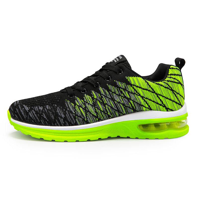 Summer Men's Shoes Breathable Sports Shoes Mesh Running Sports Casual Shoes Green