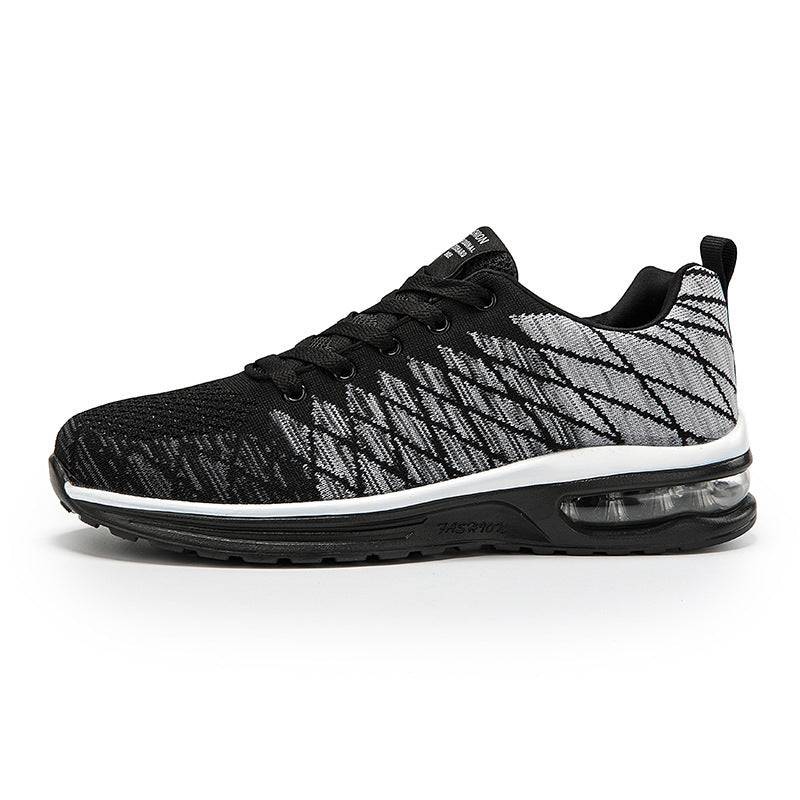 Summer Men's Shoes Breathable Sports Shoes Mesh Running Sports Casual Shoes Black