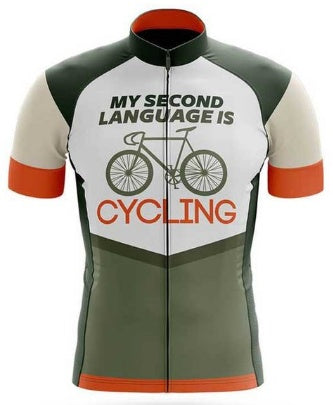 Short-Sleeved Bib Cycling Clothes Suit Bicycle Men And Women Moisture Wicking Outdoor Clothes 1color