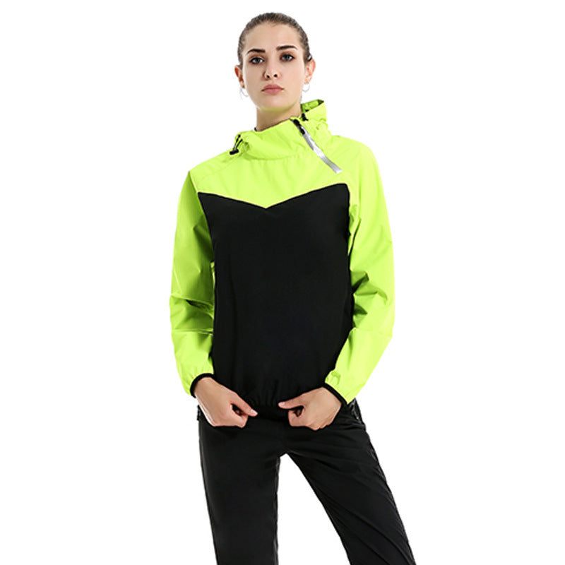 New Sports Suit Women's Running Clothes Tights Gym Sweatshirt Black green female