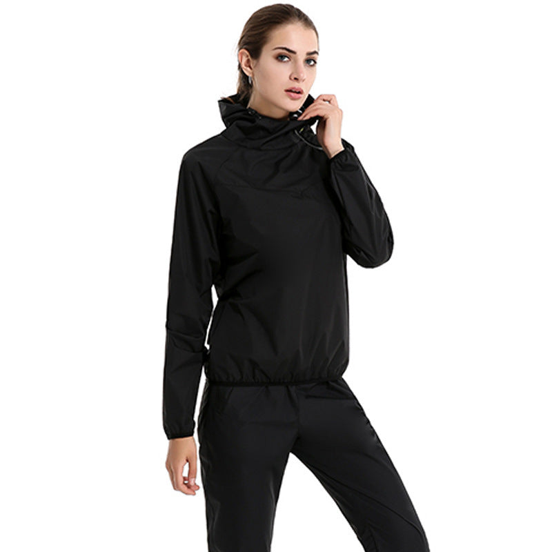 New Sports Suit Women's Running Clothes Tights Gym Sweatshirt Black female