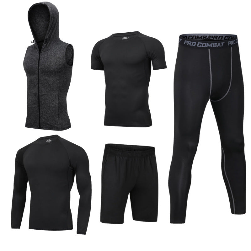 New 5-piece quick drying suit for leisure sports gym 10style