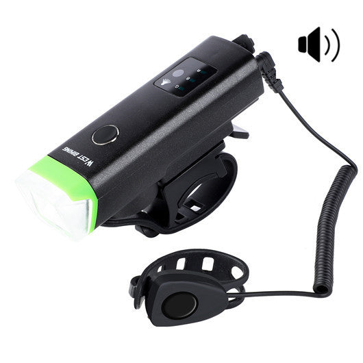 Bicycle headlight sensor light Green