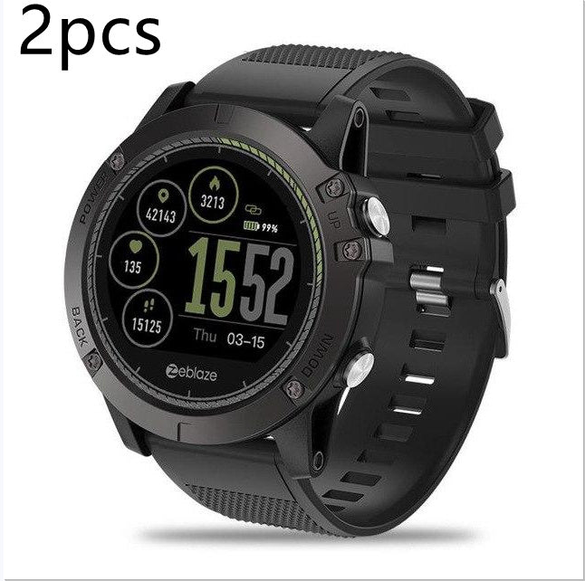 Tactical SmartWatch V3 HR 2PCs Black