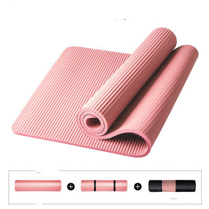 Yoga mat exercise 1pink 185x61cm