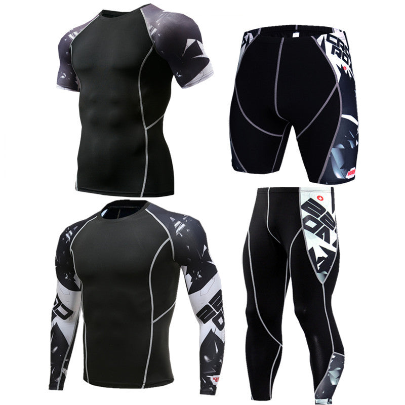 Sportswear quick-drying running suit WhiteA Q4 pcs