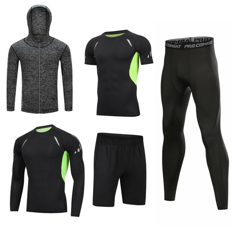 New 5-piece quick drying suit for leisure sports gym 13style