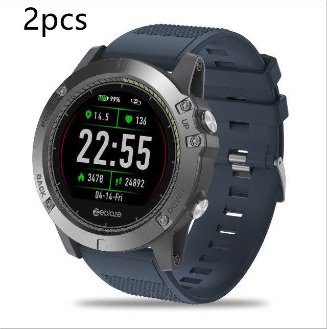 Tactical SmartWatch V3 HR 2PCs Blue