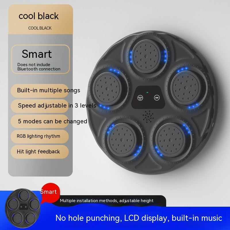 Children's Music Boxing Machine Blue Light Hitting Reaction Boxing Target Intelligent Electronic Wall Target Children Without Gloves