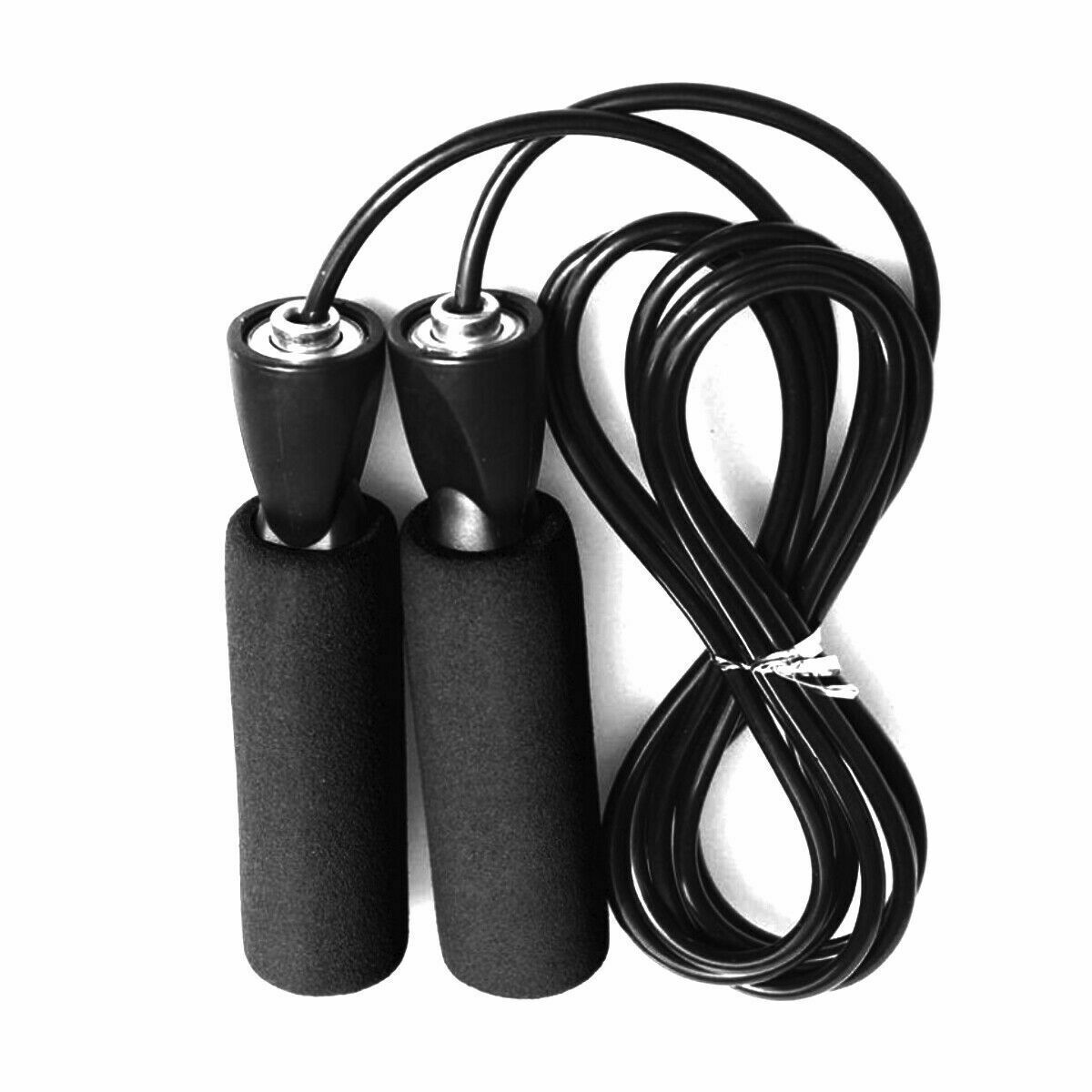 Gym Aerobic Exercise Boxing Skipping Jump Rope Adjustable Bearing Speed Fitness Bearing Jump Rope Tangle-Free Jumping Rope Speed Equipments Skipping Adjustable Skipping Rope Black