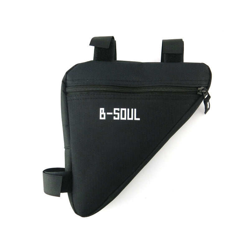 Saddle bag riding bicycle mountain bike bag triangle tool kit upper tube beam bag bicycle equipment accessories black