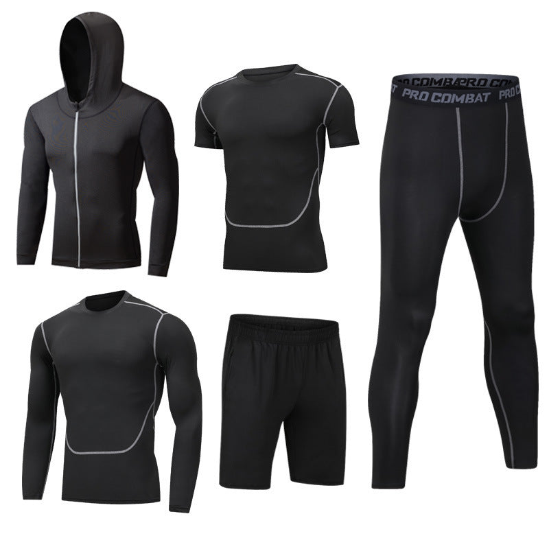 New 5-piece quick drying suit for leisure sports gym 6style